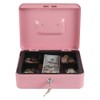 xydled Locking Steel Large Cash Box with Removable Coin Tray