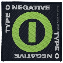 Type O Negative Negative Symbol Unisex Patch Black/Green, Black, One Size