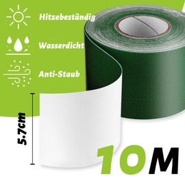 Lechin Truck Tarpaulin Repair Kit, 5.7 cm x 10 m Tent Repair Kit, Professional Repair Tape, Waterproof, PVC Textile Tape for Truck, Tarpaulin, Awning Tent, Green