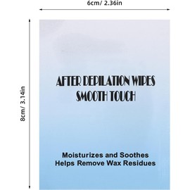 Toallitas para Limpieza Post Depilación, 20 Piezas de Papel Portátiles y Convenientes para Cuidado Facial y Corporal Después Cera