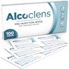Alcoclens Pre-Injection Alcohol Wipes/Swabs Box of 100 Sachets