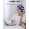 Gorro Ducha Gorros Mujer Reutilizables Impermeables Dos Capas Grandes Aptos
