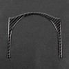 Central Armrest Cup Holder Trim Strip Carbon Fiber Interior Decoration