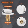 TONDA RV City Water Inlet with Check Valve, Brass Thread