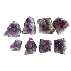 Raw Amethyst Cluster Druzy Collection Box: 6-8 oz Box Lot, 8-10 Pieces Natural Amethyst, Amethyst Geode, Raw Amethyst Druze