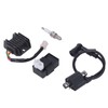 Ignition Coil 6Pin CDI Voltage Regulator Spark Plug Kit for