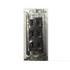 Panasonic WTF13033HK Recessed Triple Outlet with Metal Frame Gray