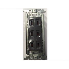 Panasonic WTF13033HK Recessed Triple Outlet with Metal Frame Gray
