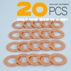 KeeRoarin 20Pcs M10 Copper Oil Drain Plug Gasket, Crush Washer