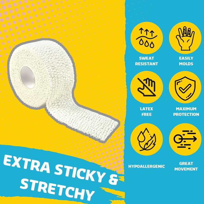 COMOmed Athletic Grip Tape - Weightlifting Thumb Tape, Hook Grip