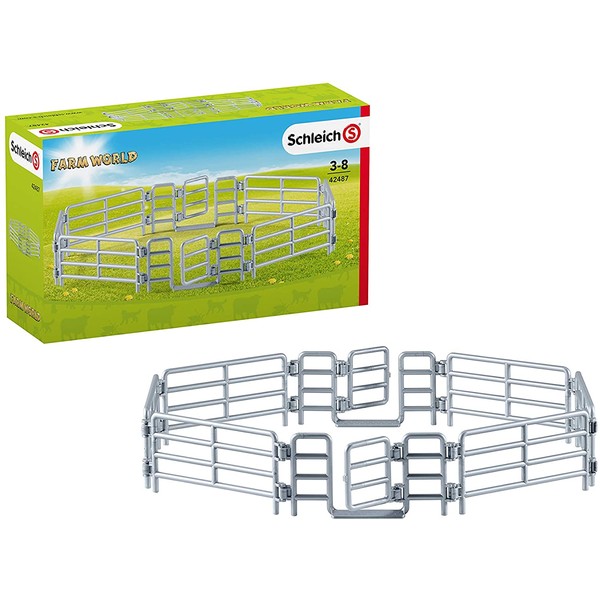 SCHLEICH Farm World Corral Fence with Gate for Kids Ages 3-8