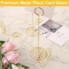 LDXDRU 20 Pack Metal Table Number Holder, 22cm Wedding Golden