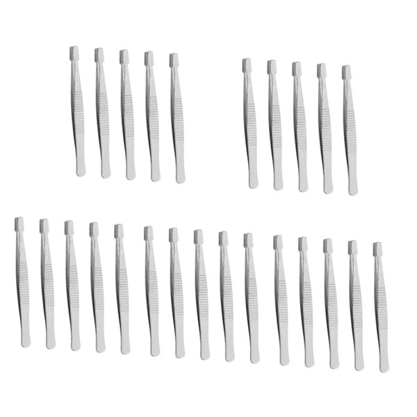 jojofuny 5sets Stainless Steel Tweezers for Stamp Collecting Hobby Tweezers