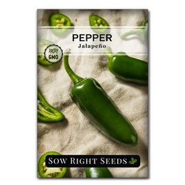 Sow Right Seeds Sow Right Seeds - Jalapeno Pepper Seed for Planting - Non-GMO Heirloom Packet with Instructions to Plant an Outdoor Home Vegetable Garden - Hot and Spicy Favorite to Grow - Pick Green or Red (1)