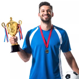 Juvale Gold 1st Place Trophy, Winner Award for Sports, Tournaments, Competition, 16.63"