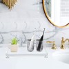 DELIPPLY Vanity Bathroom Tray, Acrylic Rectangle Decorative Catchall Organizer Storage