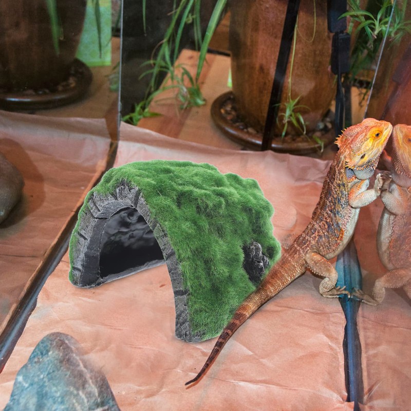 Mipcase Tortoise Hiding from House Reptile Rock Cave Axolotl Tank