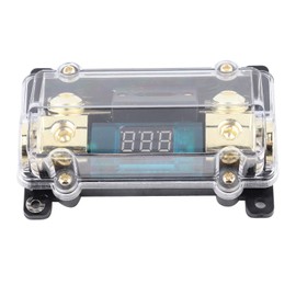 100A Audio Fuse Holder 24V Fuse Holder Distribution Block with LCD Display for Car Audio