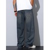 DFGIGT Mens Wide Leg Baggy Jeans Y2k Casual Fashion Loose