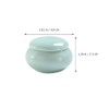 Beaupretty 3pcs Empty Ceramic Lip Balm Rouge Pot Jars with