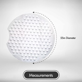 AQUALONA® Premium Shower Mat, Anti-Mould Non-Slip – Extra Soft TPE, Machine Washable – BPA, Latex, Phthalate Free (Bubbles White)