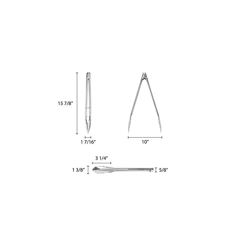 Thunder Group 16" stainless steel tong (heavy duty), comes in