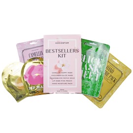 KOCOSTAR Selfcare Set für Gesicht, Augen, Lippen, Hände - Koreanisches Wellness Set für Frauen - Umfassendes Pflegeset Damen Geschenkset - Beauty Set, Geschenkset Frauen, 5 Stück