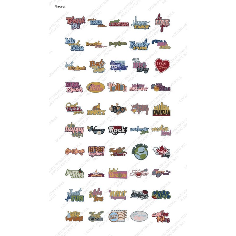 Cricut 2001093 Phrase Cartridge