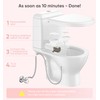 Non Electric Toilet Seat Bidet Attachment Adjustable Fresh Cold Water