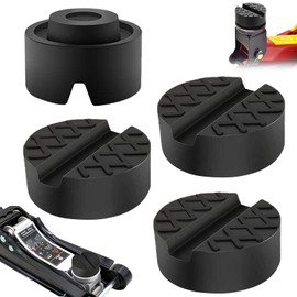 Car Jack Rubber Pad, Car Jack Pads, Pack of 4 Universal Rubber Pads for Car Jack Lifting Platforms Underlay, Car Trolley Jack Buffer Tyre Change