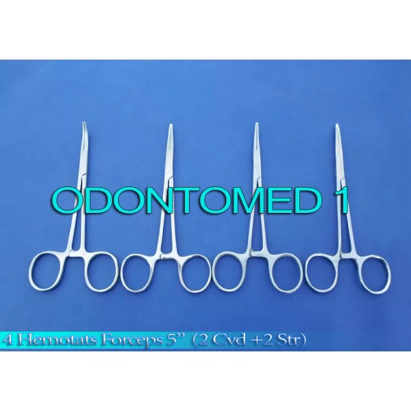 ODM HEMOSTATS / LOCKING FORCEPS 5" -- 2 Curved 2
