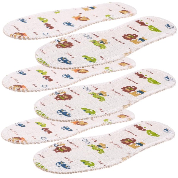 minkissy 3 Pairs Breathable Insoles Replacement Inserts Shoe Fillers for