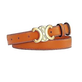 baizhong womens belt for jeans belts Women's belt fashion hollow buckle belt (Caramel, 95cm)