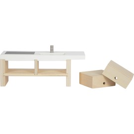 Small Foot Doll's House Furniture Kitchen Wooden Furniture Set for Dollhouse for Children from 3 Years 12629