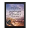 Be Strong and Courageous Lion Picture Frame, Religious Wall Decor,