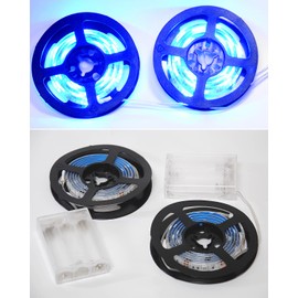 Sunboia LED Strip Lighting, LED Strips, LED Strips 2 x 1 m, LED Running Light, LED Strip, LED Strip, LED Strip, 2 m Waterproof, 5050 SMD Home Kit, Blue