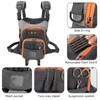 QulayQualy Lightweight Fly Fishing Chest Pack, Multi-Compartment Small Fishing Tackle