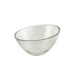 10 Strawberry Street Hammered Glass 7.25" Angled Bowl, Set of