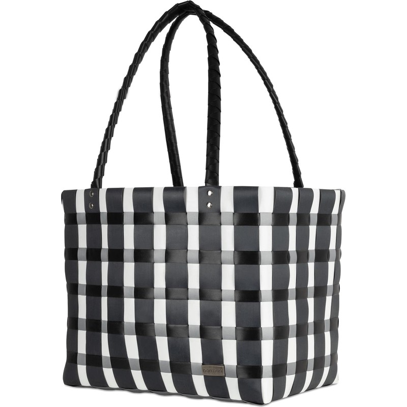 Easy-care shopping basket with sewn-in inner pocket, tear-resistant, 70% recycled