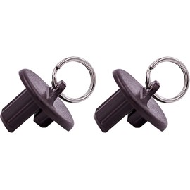 Universal 5-Pack Pull Ring end Cap,Replacement Shade Parts of Exterior Sun Shades Outdoor/Indoor Roller up Blinds (Brown)