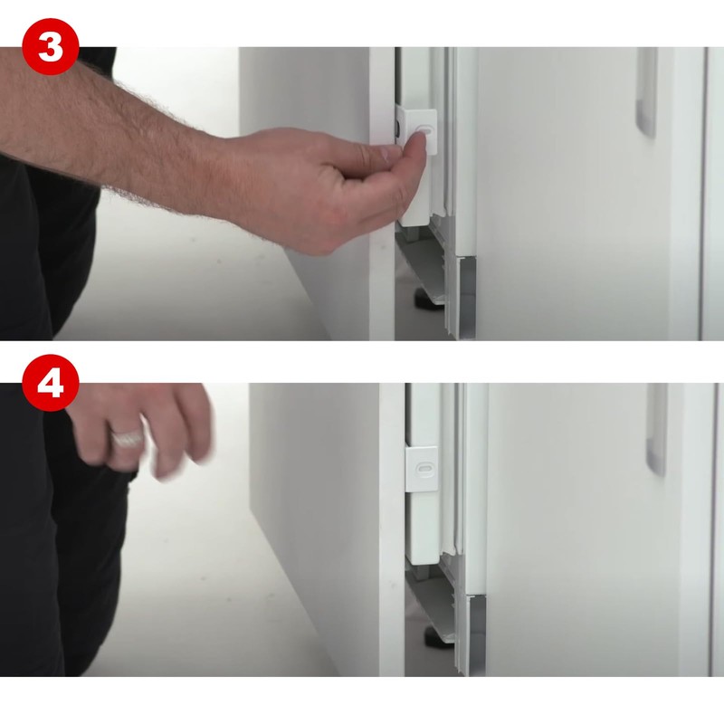 SPARES2GO Integrated Fridge/Freezer Door Clip Fixing Bracket Built-in Universal x
