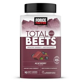 Bling Pire Factor Total Beets, Suplemento Energético Saludable, Masticables Blandos Superalimentos de Raíz de Remolacha, Bayas de Acai (90) 90 Unidade