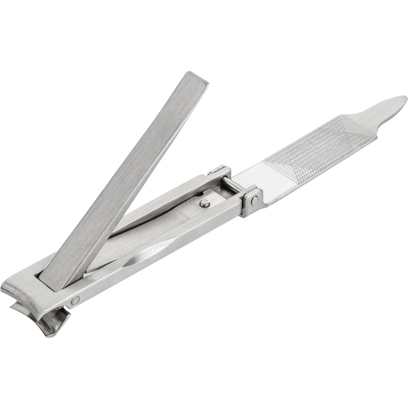 Remos Nail Clippers with Nail File - Flat and Compact