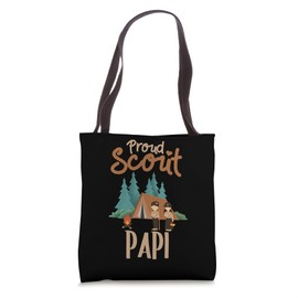 Proud Scout Papi Camping Scout Scouting Leader Adventure Tote Bag
