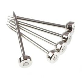 Fukui Metal Crafts F-0155 Stainless Steel X-Hook Needle, Diameter 0.06 x 1.2 inches (1.6 x 31 mm)