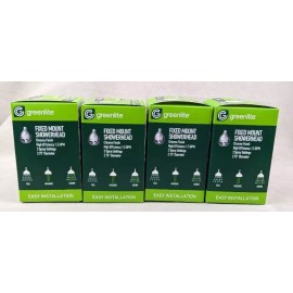 Greenlite 4 Pack Greenlite Water Saving Chrome Shower Head High Efficiency 1.5 GPM