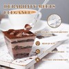 NZVCN 100 Pcs 4oz Mini Dessert Cups Clear Square Dessert