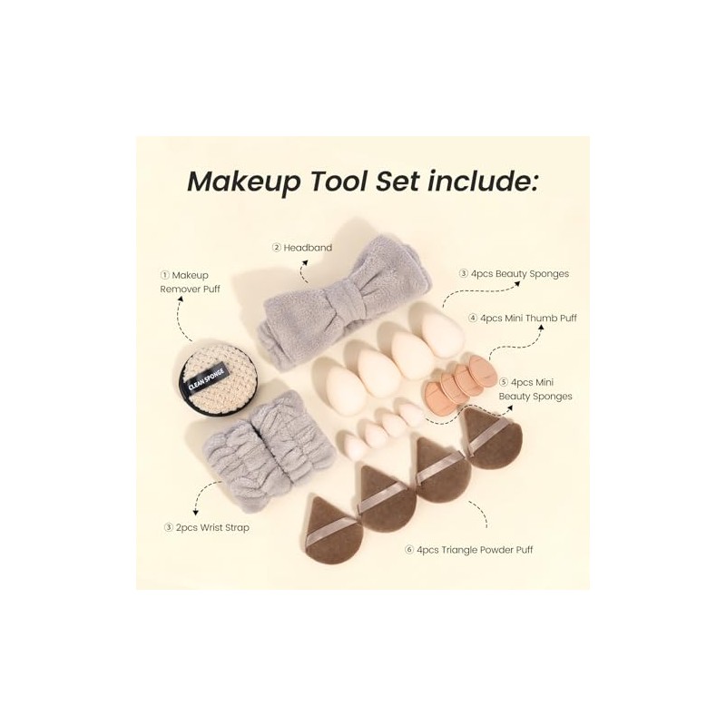 Maange 38pcs Brochas Maquillaje Profesional Set Herramientas Maquillaj Multifuncional Brocha