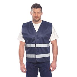 Portwest F474NARL/XL Iona Vest, Regular, Large/X-Large, Navy