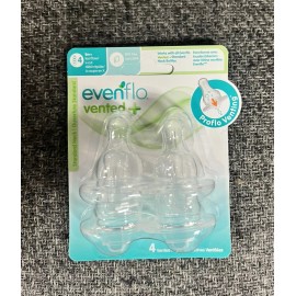 4 paquetes de piezas de ventilación Evenflo ProFlo flujo rápido (8+mes) 4 piezas por paquete